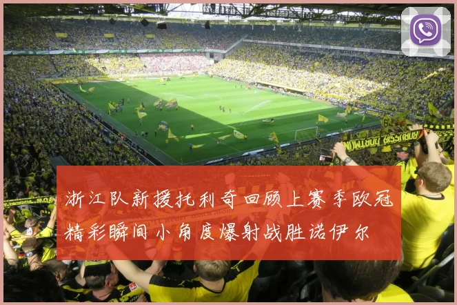浙江队新援托利奇回顾上赛季欧冠精彩瞬间小角度爆射战胜诺伊尔